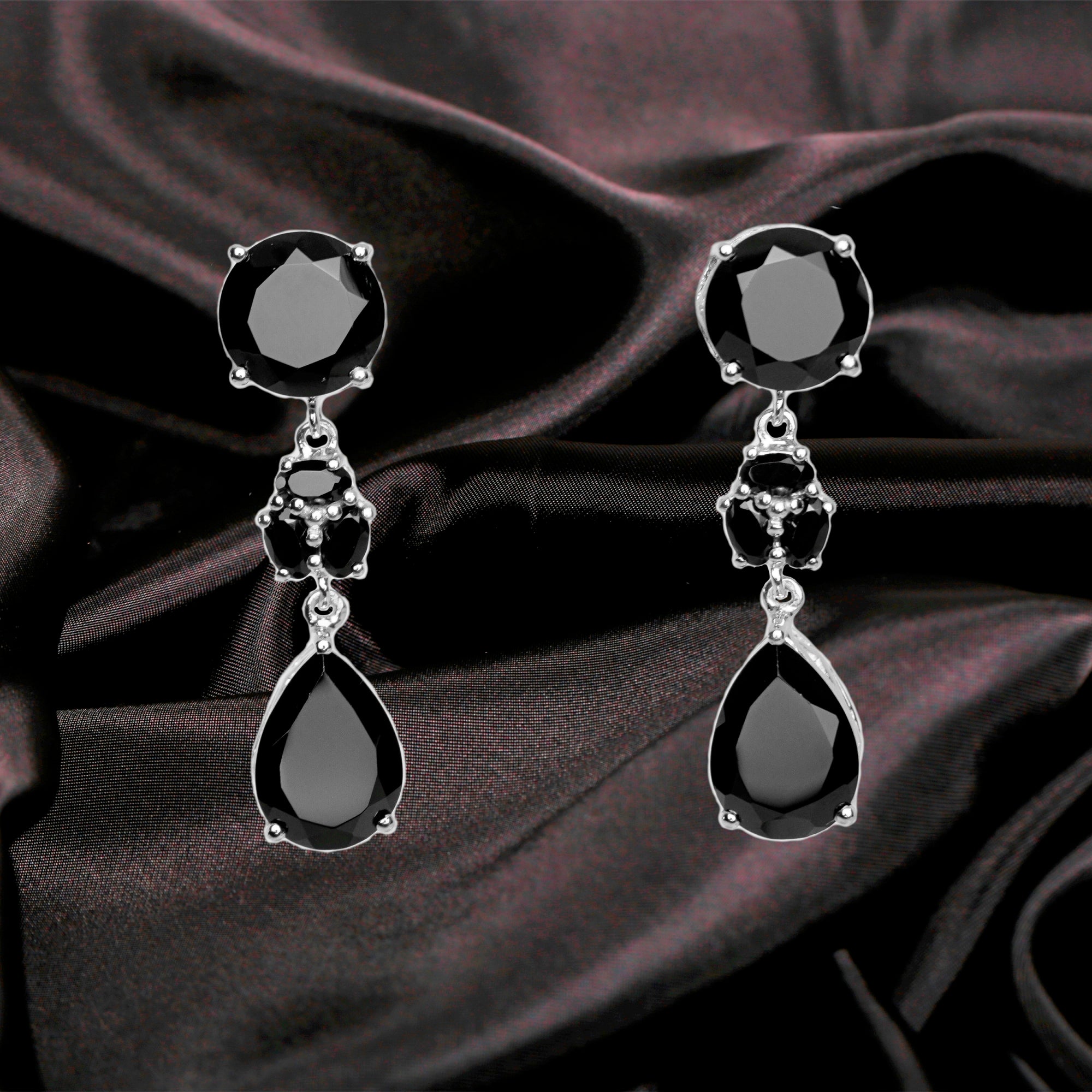 Black Spinel Drop & Dangle Earring