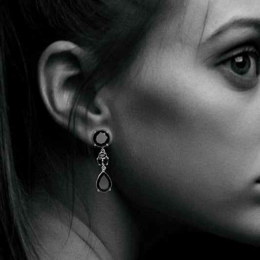 Black Spinel Drop & Dangle Earring