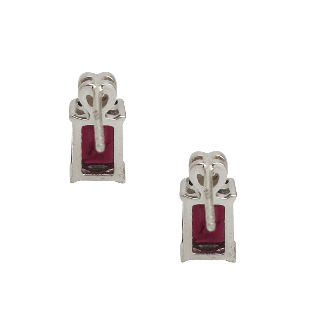 Rhodolite Garnet Gemstone Stud Earring