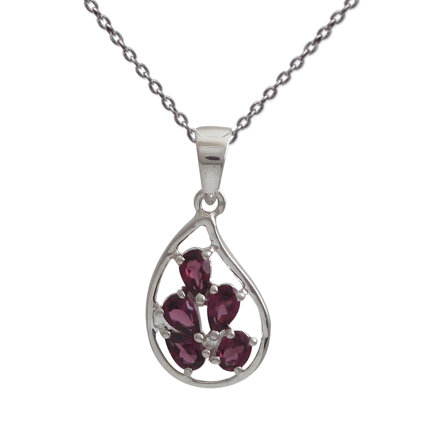 Purple Rhodolite Garnet Gemstone Designer Pendant