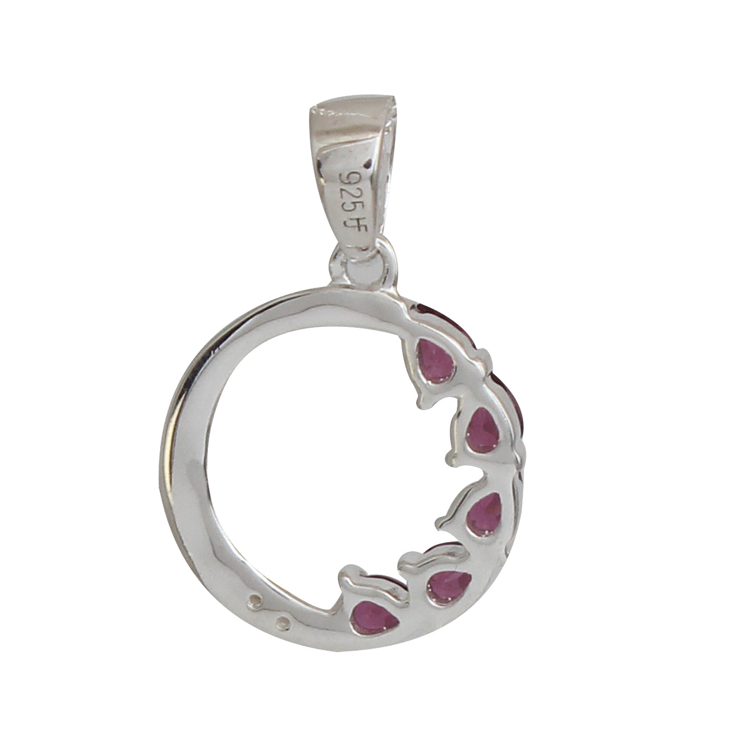 Natural Purple Rhodolite Garnet Gemstone Pendant