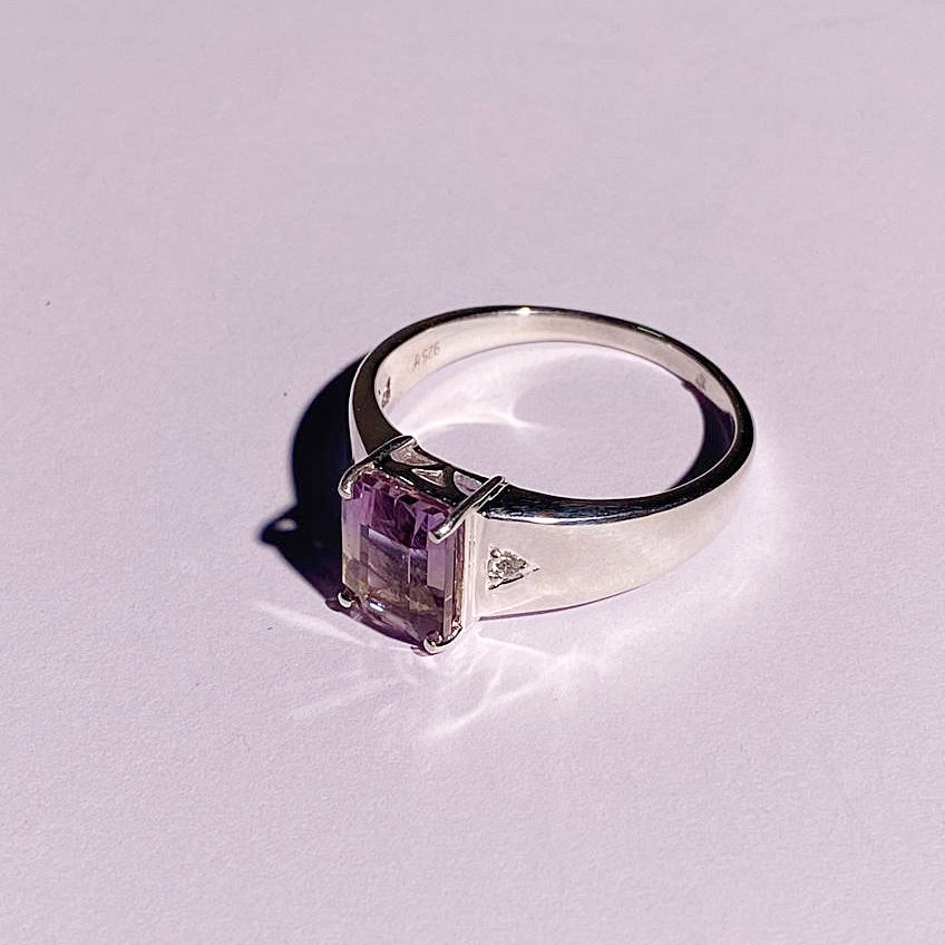 Natural Ametrine Men's Ring