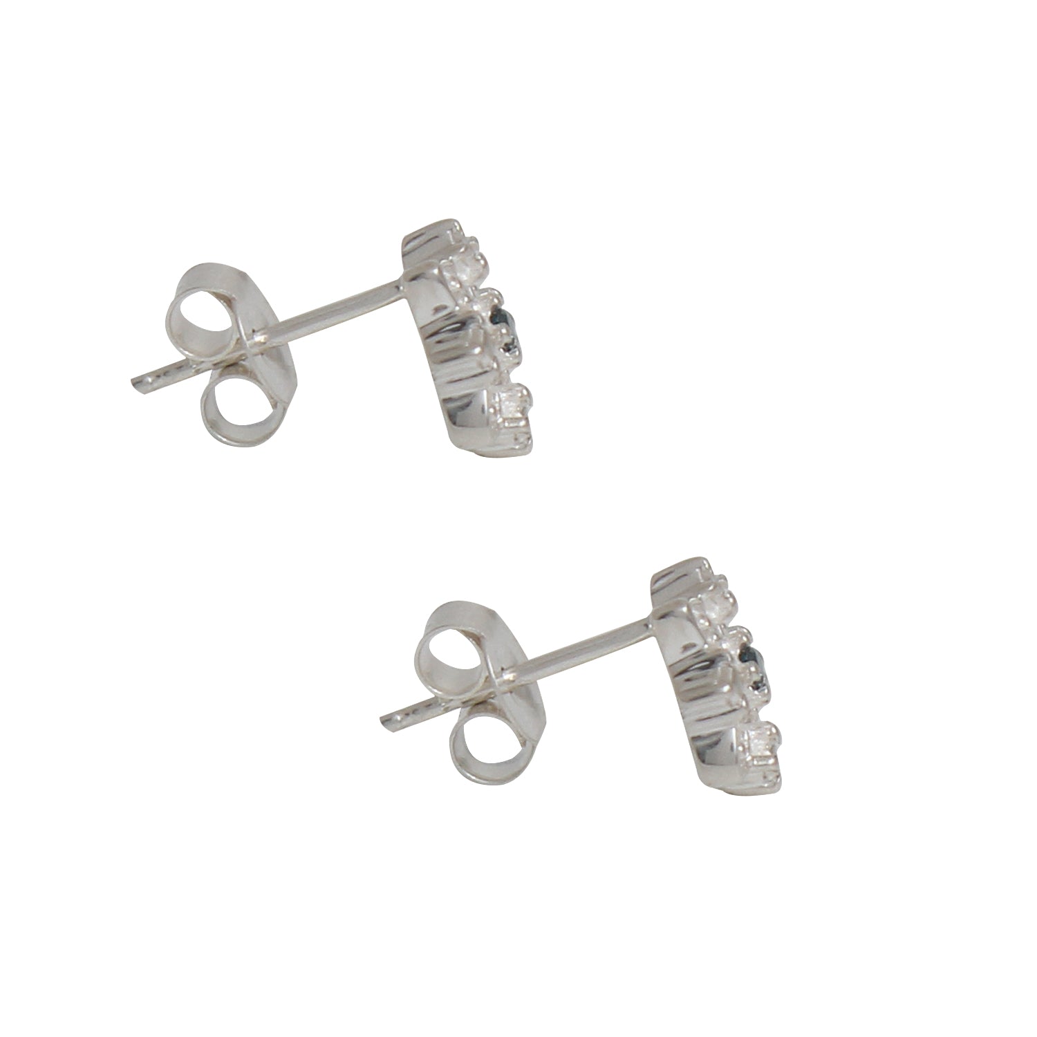 Natural Blue Diamond Stud Earring