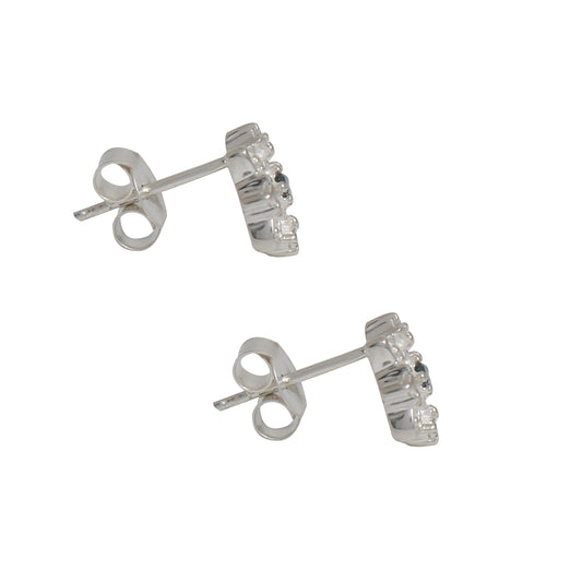 Natural Blue Diamond Stud Earring