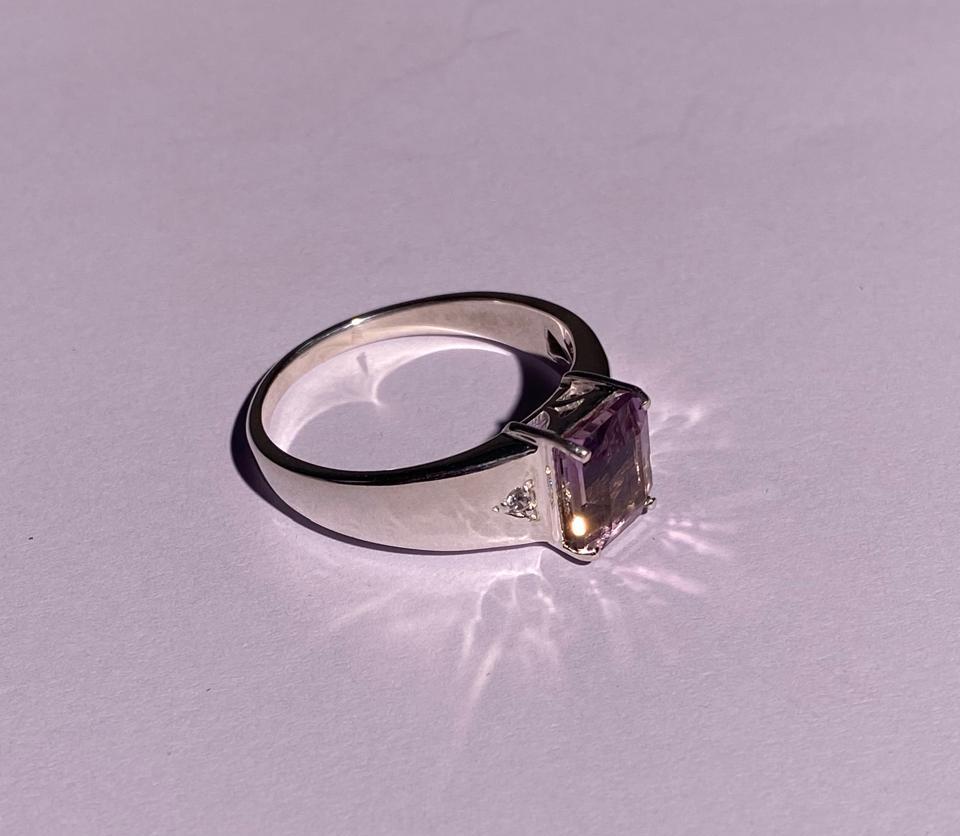 Natural Ametrine Men's Ring