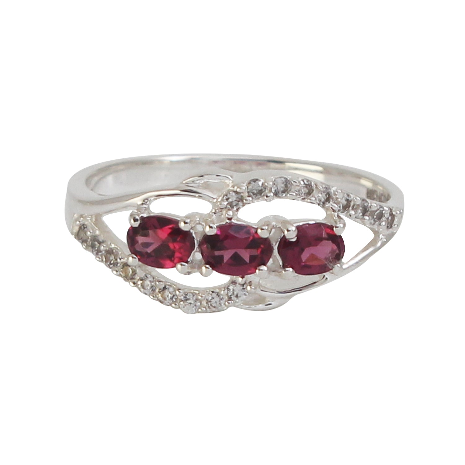 Natural Purple Rhodolite Garnet Gemstone Designer Ring