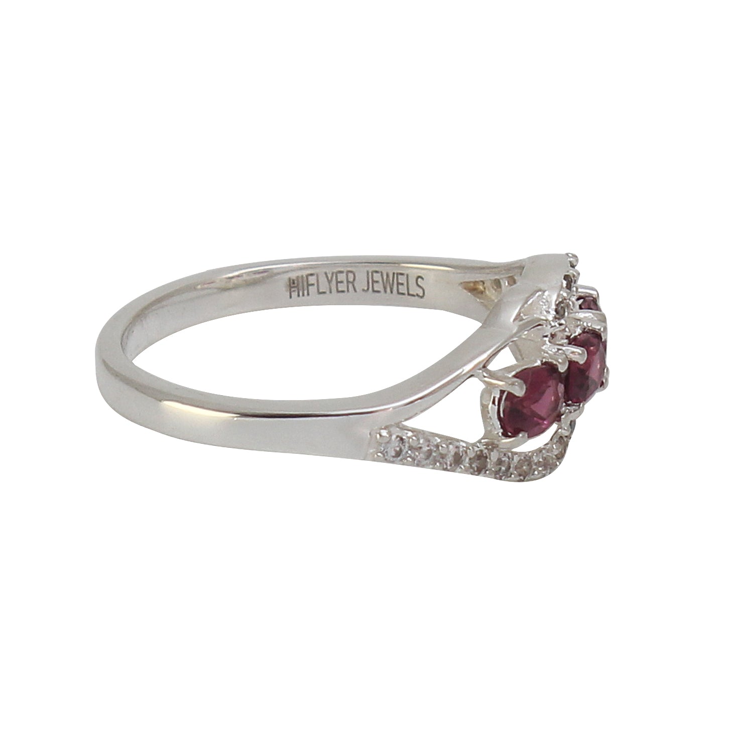 Natural Purple Rhodolite Garnet Gemstone Designer Ring