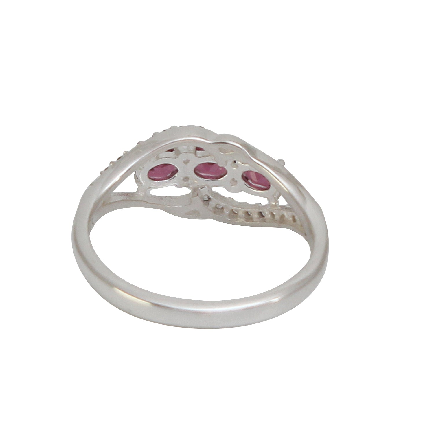 Natural Purple Rhodolite Garnet Gemstone Designer Ring