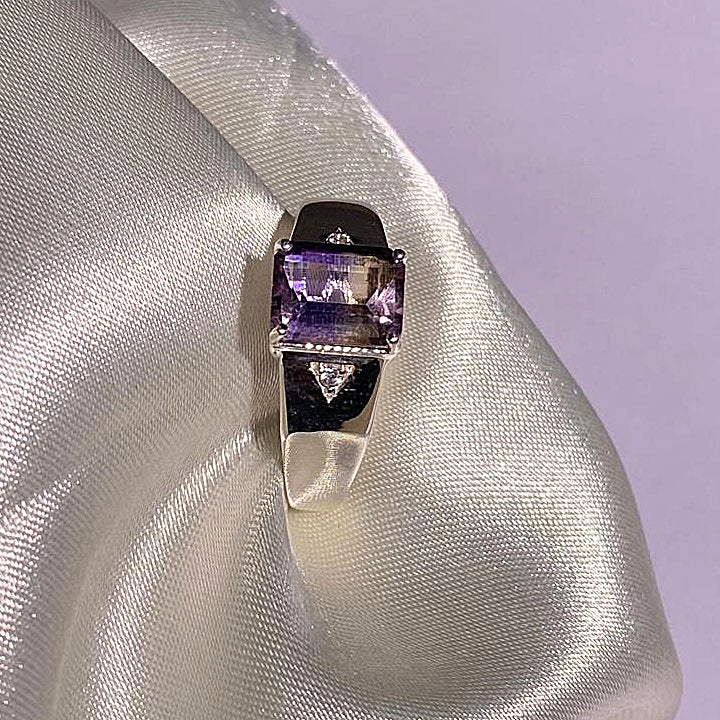 Natural Ametrine Men's Ring