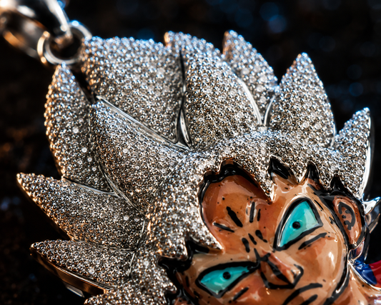 Iced out Goku Pendant