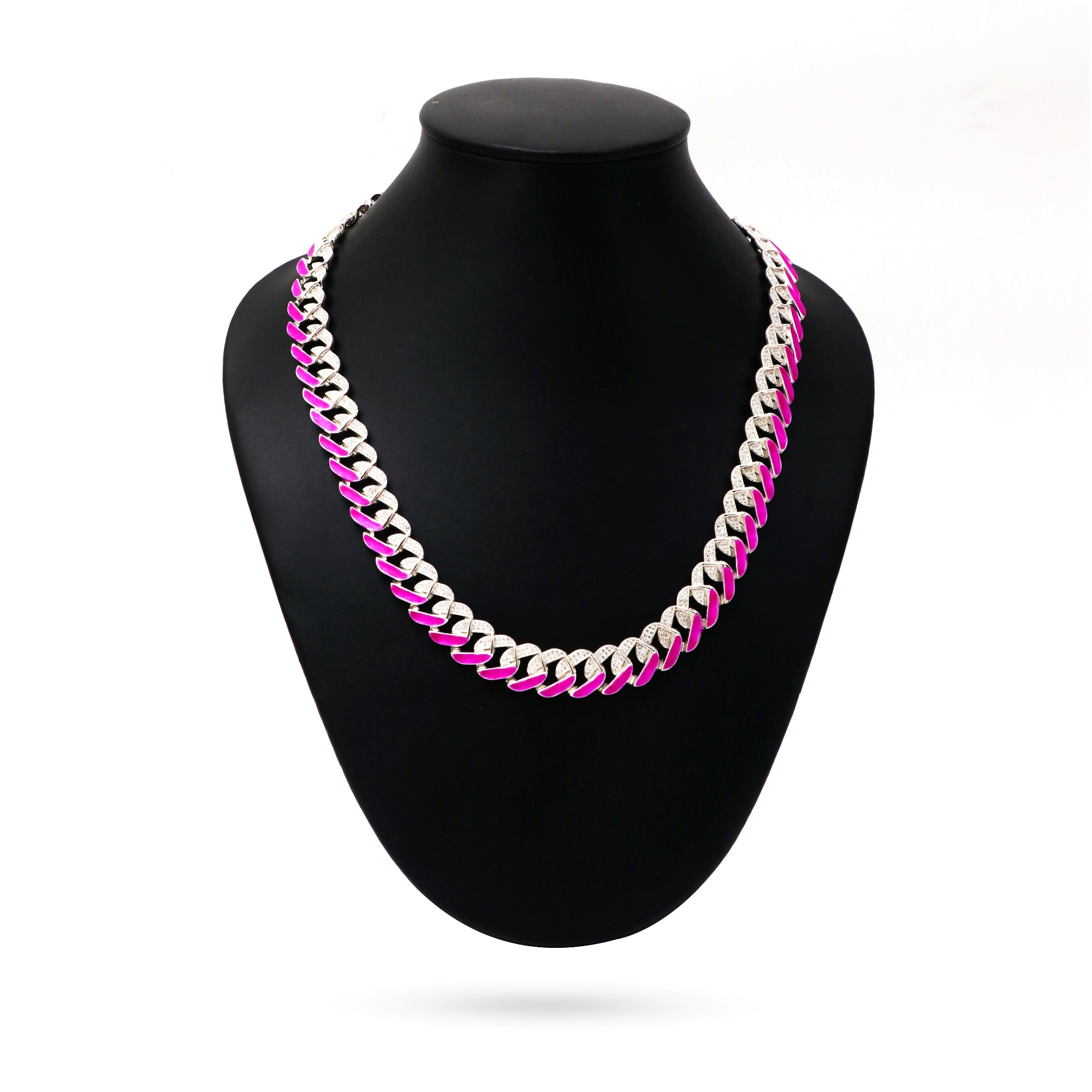 Dual Crazy Color Cuban Chain - (Glow in the Dark)