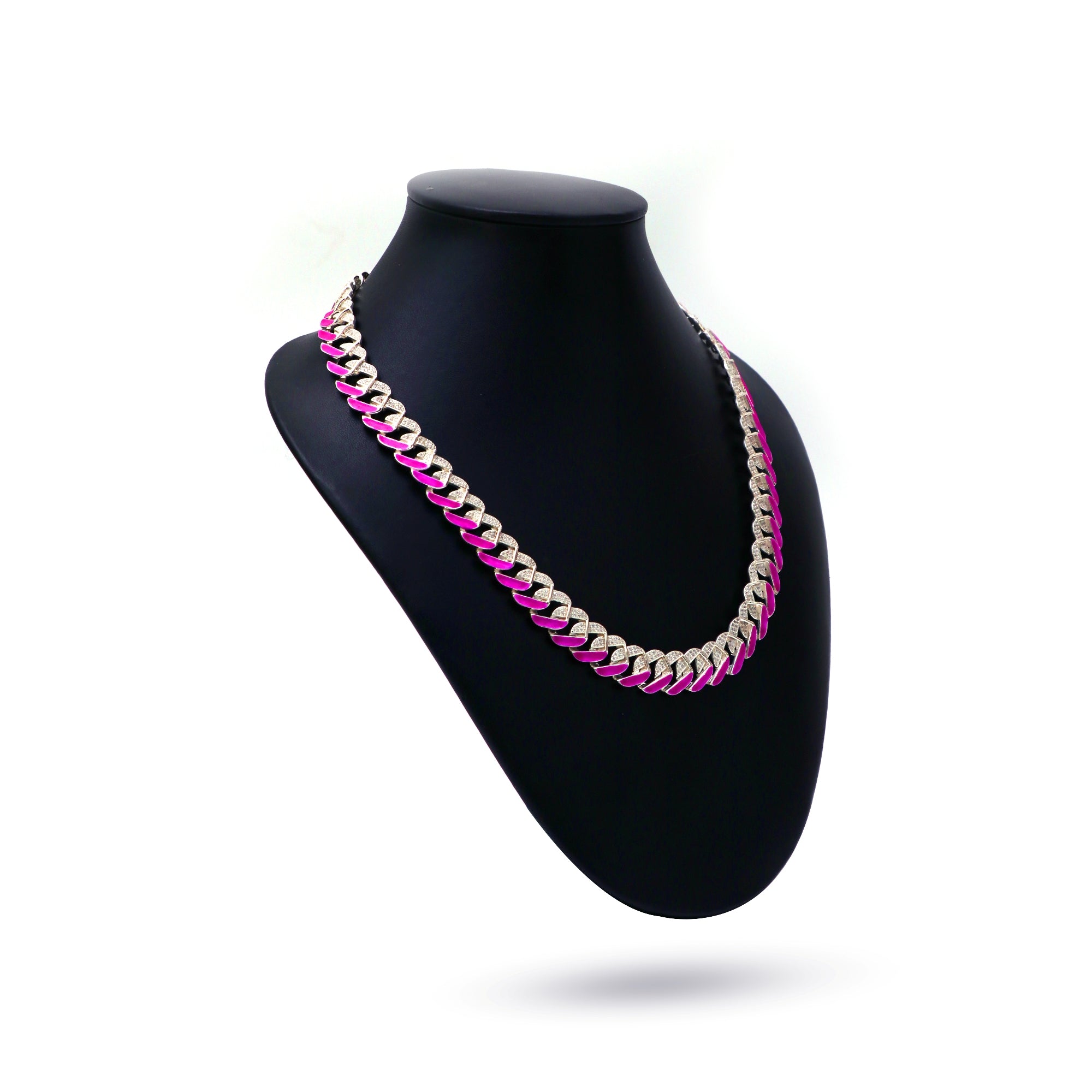 Dual Crazy Color Cuban Chain - (Glow in the Dark)