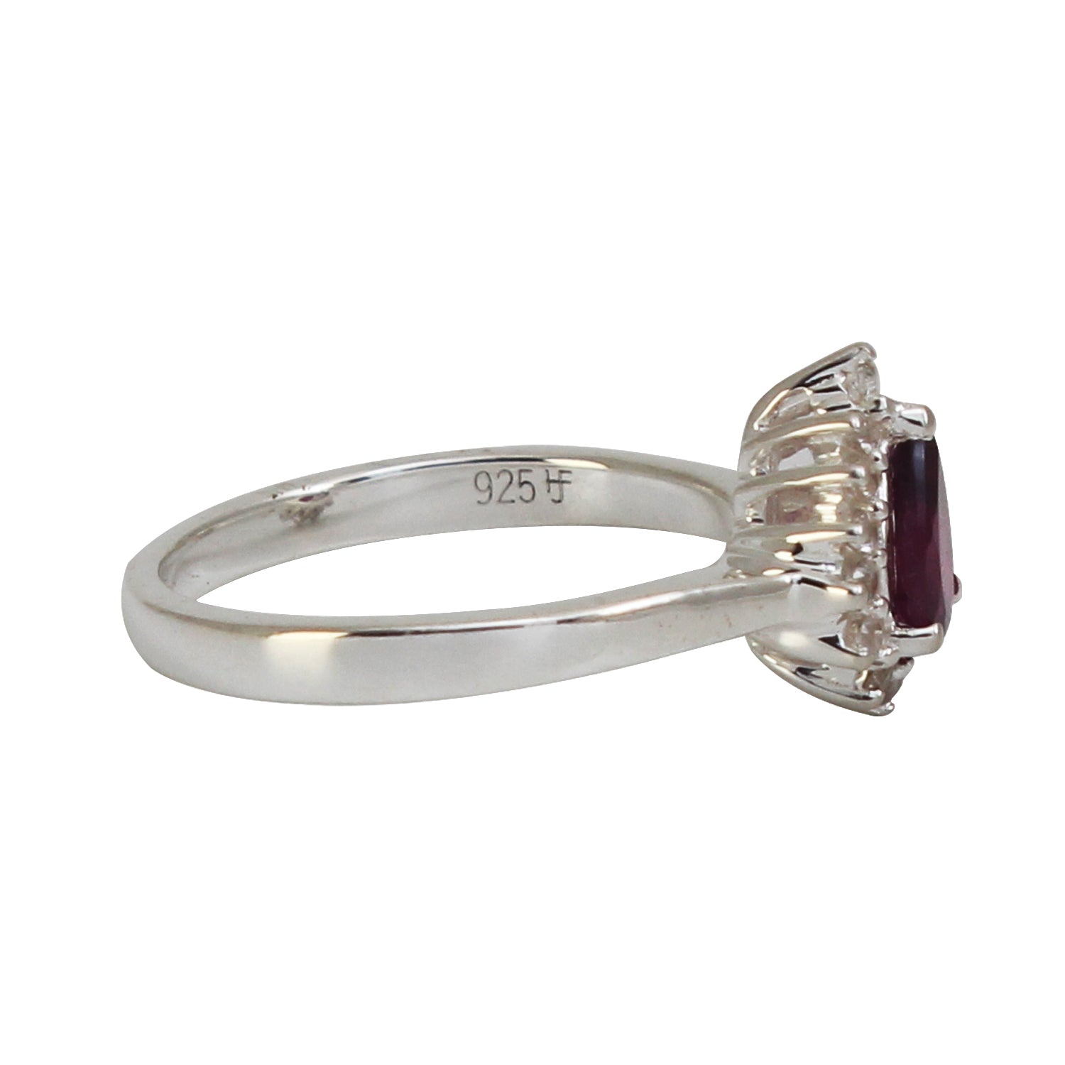 Purple Rhodolite Garnet Gemstone Ring For Her