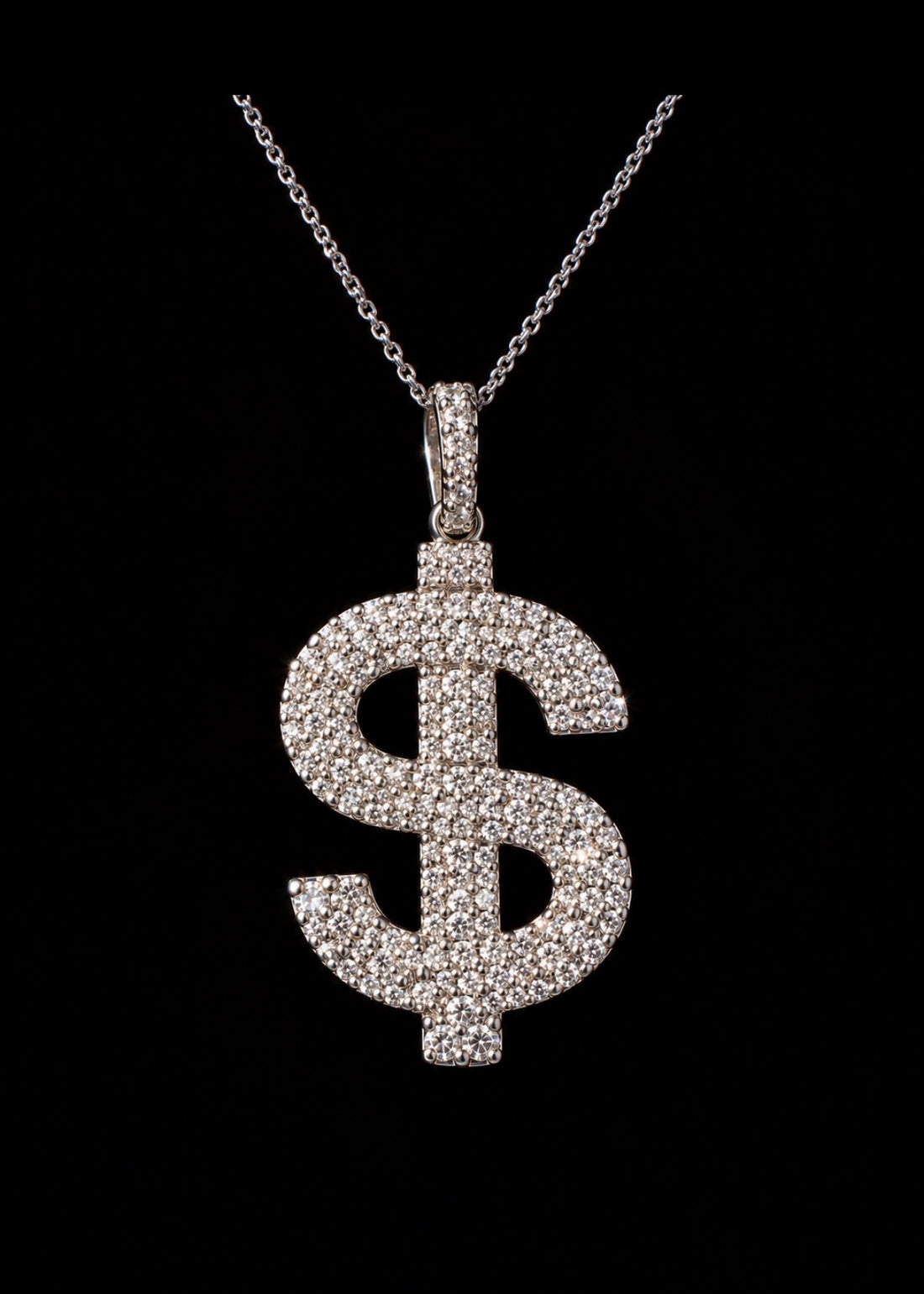 Iced out $ Dollar Pendant