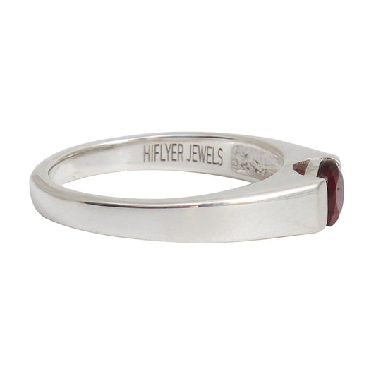 Purple Rhodolite Garnet Gemstone Ring