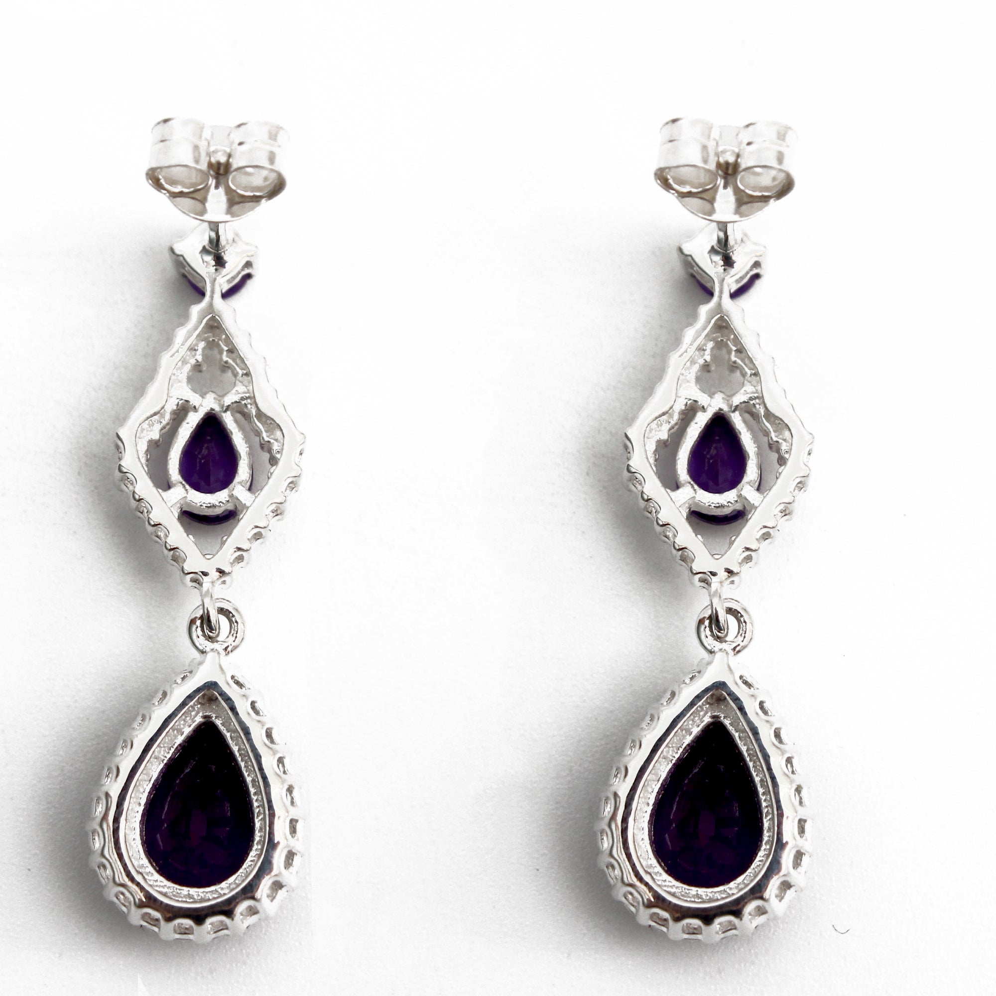 THE COLOSSAL Amethyst Dangle and Drop Earrings