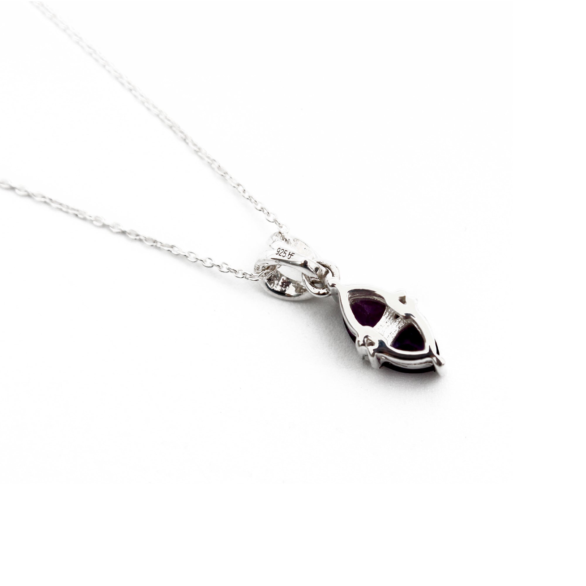 Violet Dream: Amethyst Pendant Necklace- Comes with a silver chain