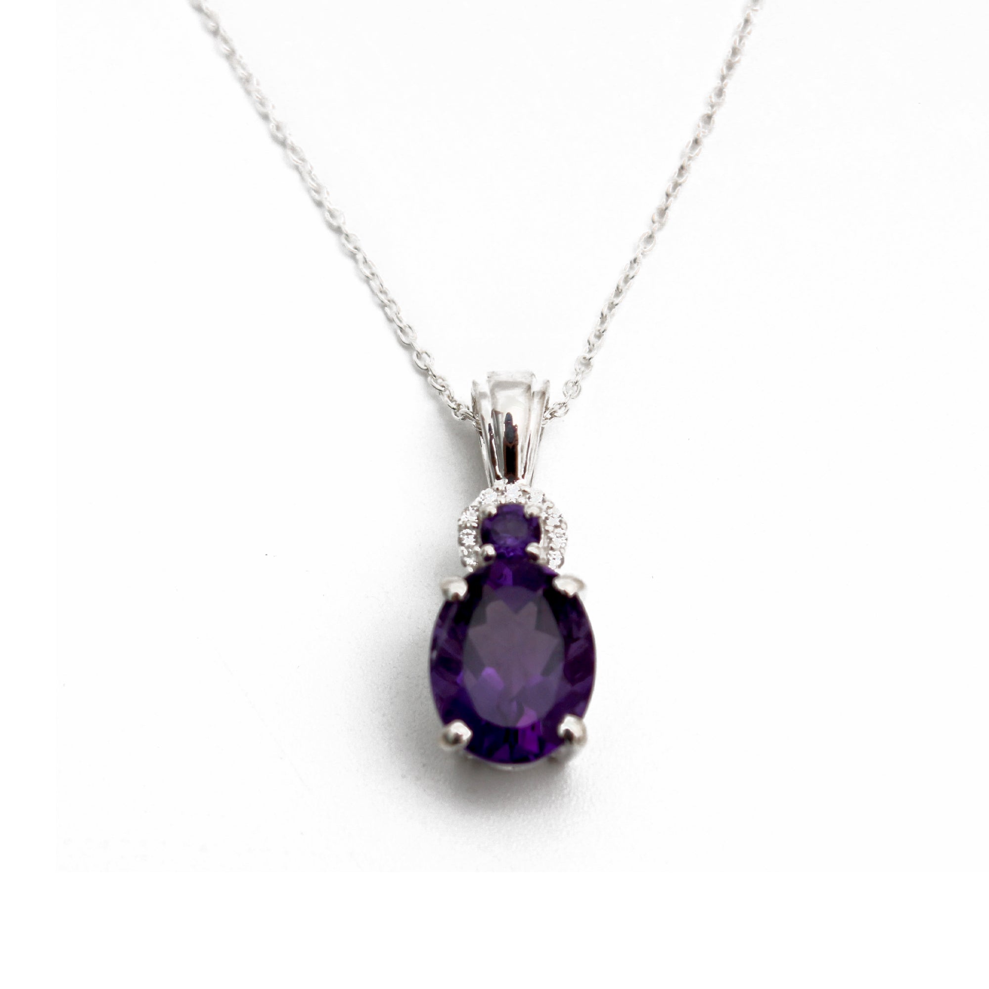 Mystic Lavender: Amethyst Pendant Necklace (Comes with a 925 Silver chain)