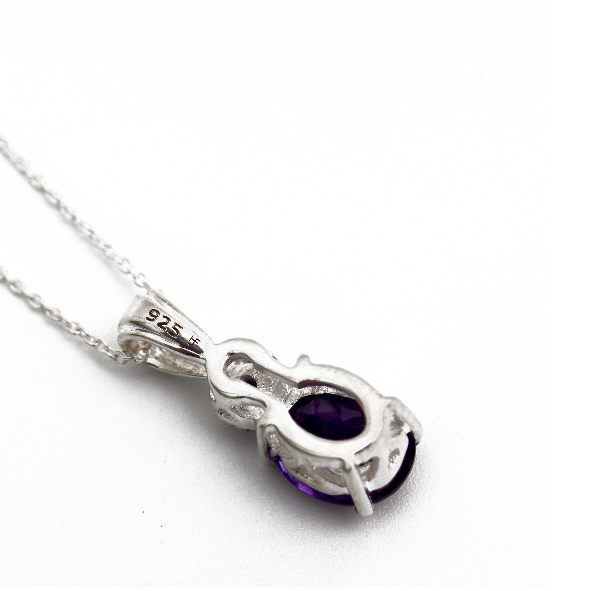 Mystic Lavender: Amethyst Pendant Necklace (Comes with a 925 Silver chain)