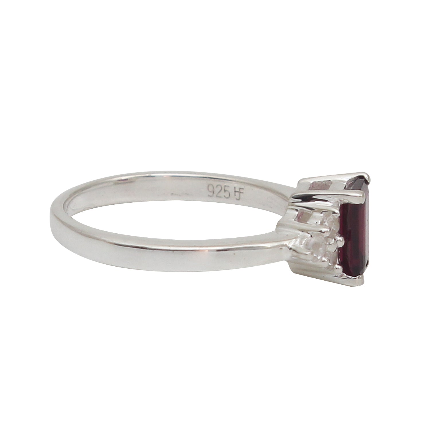 Natural Purple Rhodolite Garnet Gemstone Ring For Her