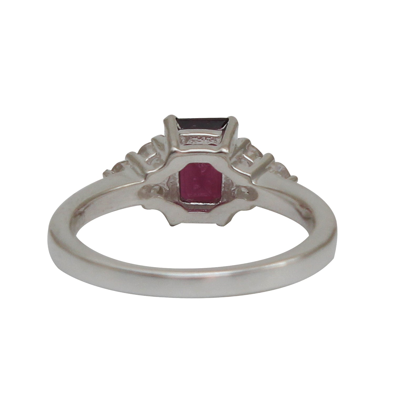 Natural Purple Rhodolite Garnet Gemstone Ring For Her