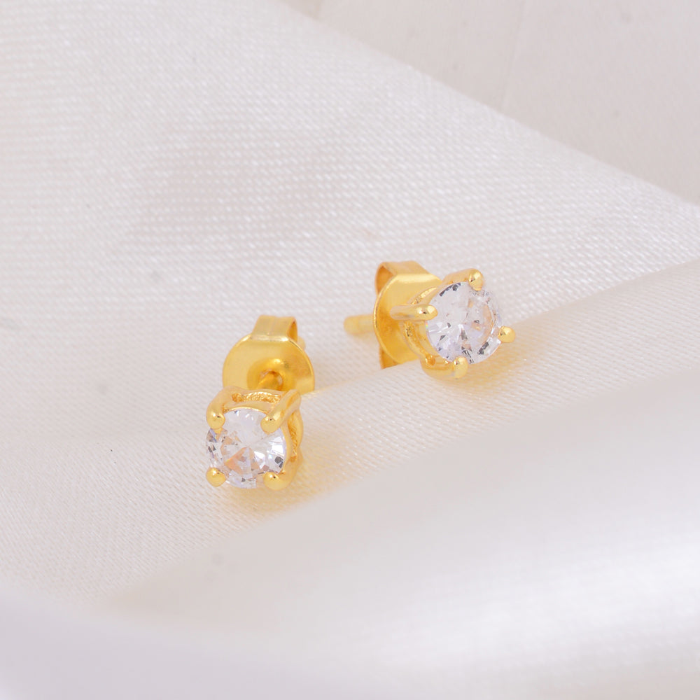 4 MM Classic Iced Out Earrings