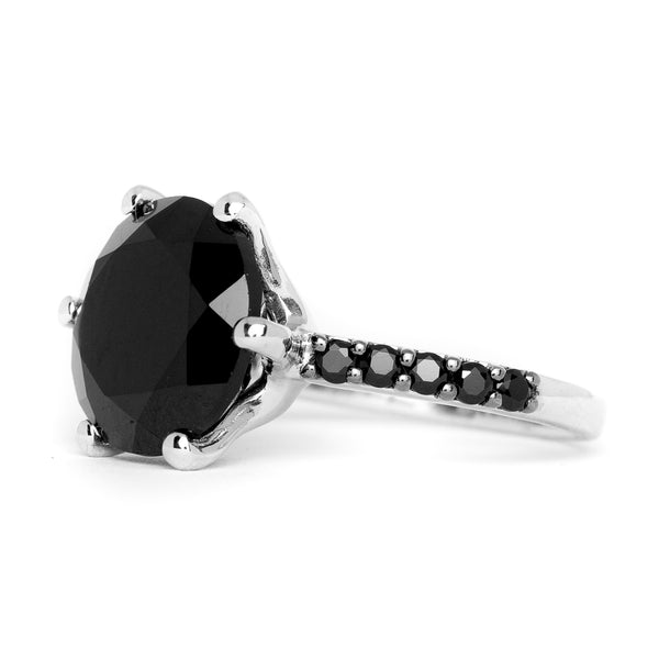 Beautiful Black Spinel Ring