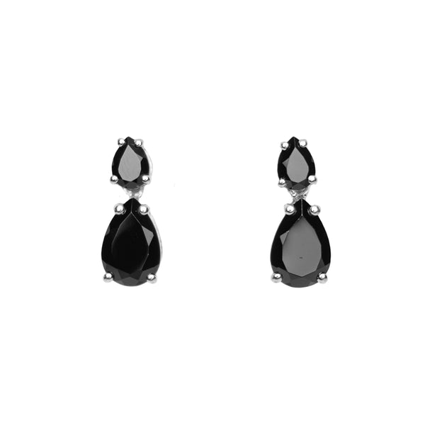 Black Spinel Drop Earring