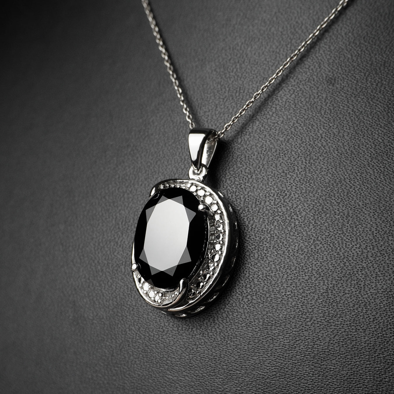 Natural Black Spinel Jewelry Set