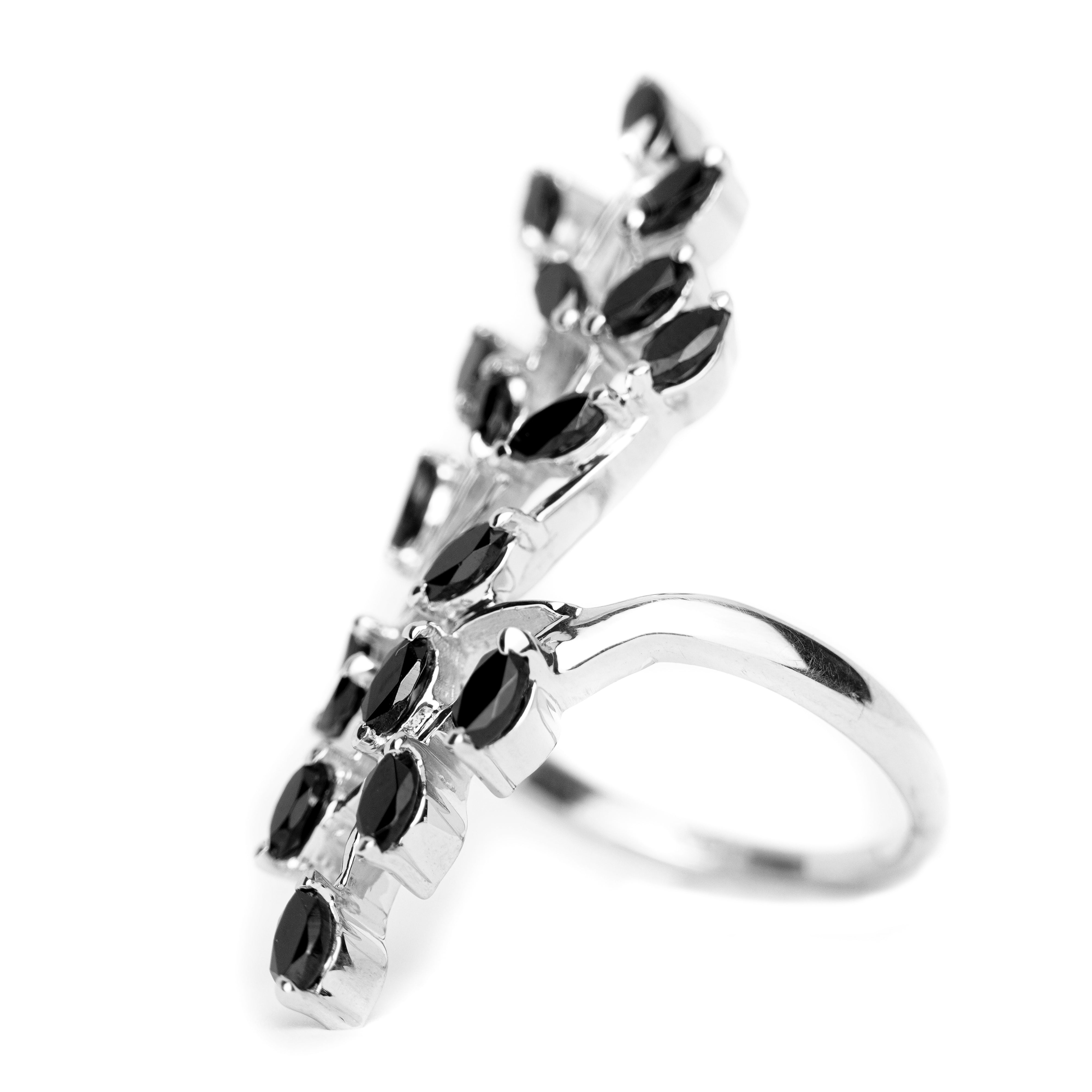 Luxurious Black Spinel Ring