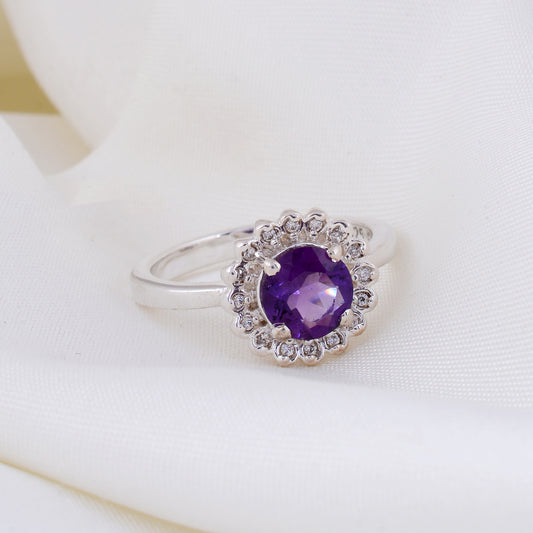 Radiant Amethyst Cocktail Rings