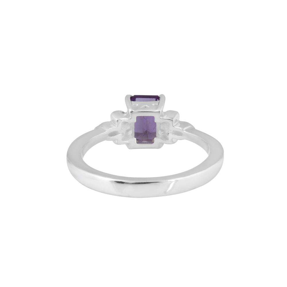 Amethyst Octagon Ring