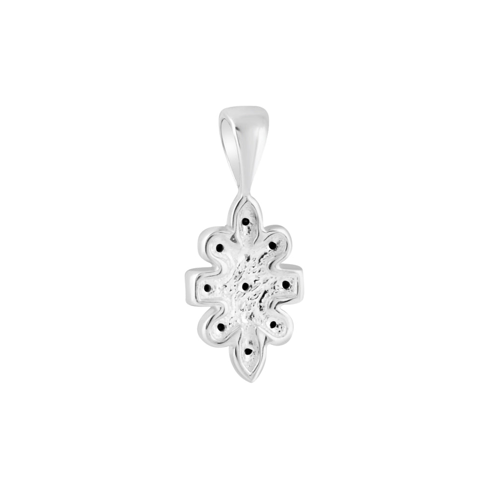 Black Diamond Silver Pendant