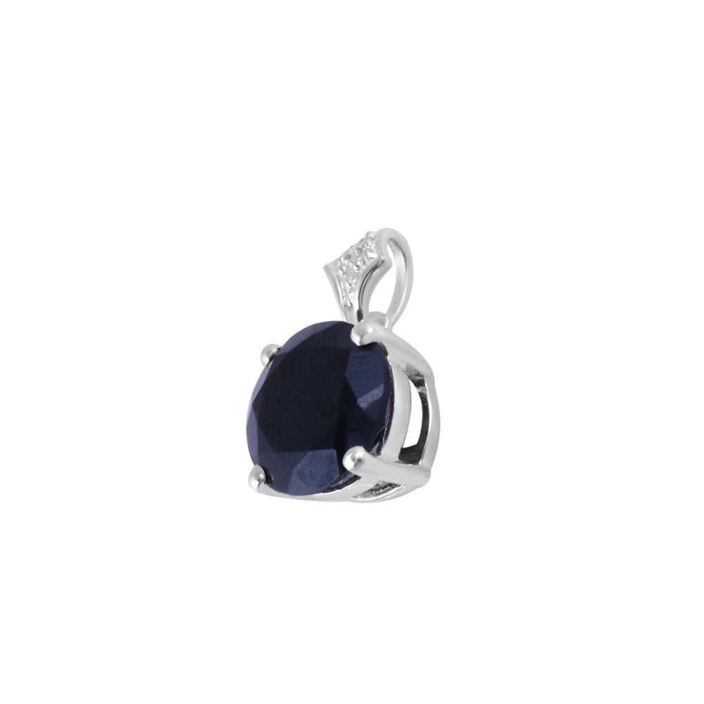 Black Spinel Round Pendant