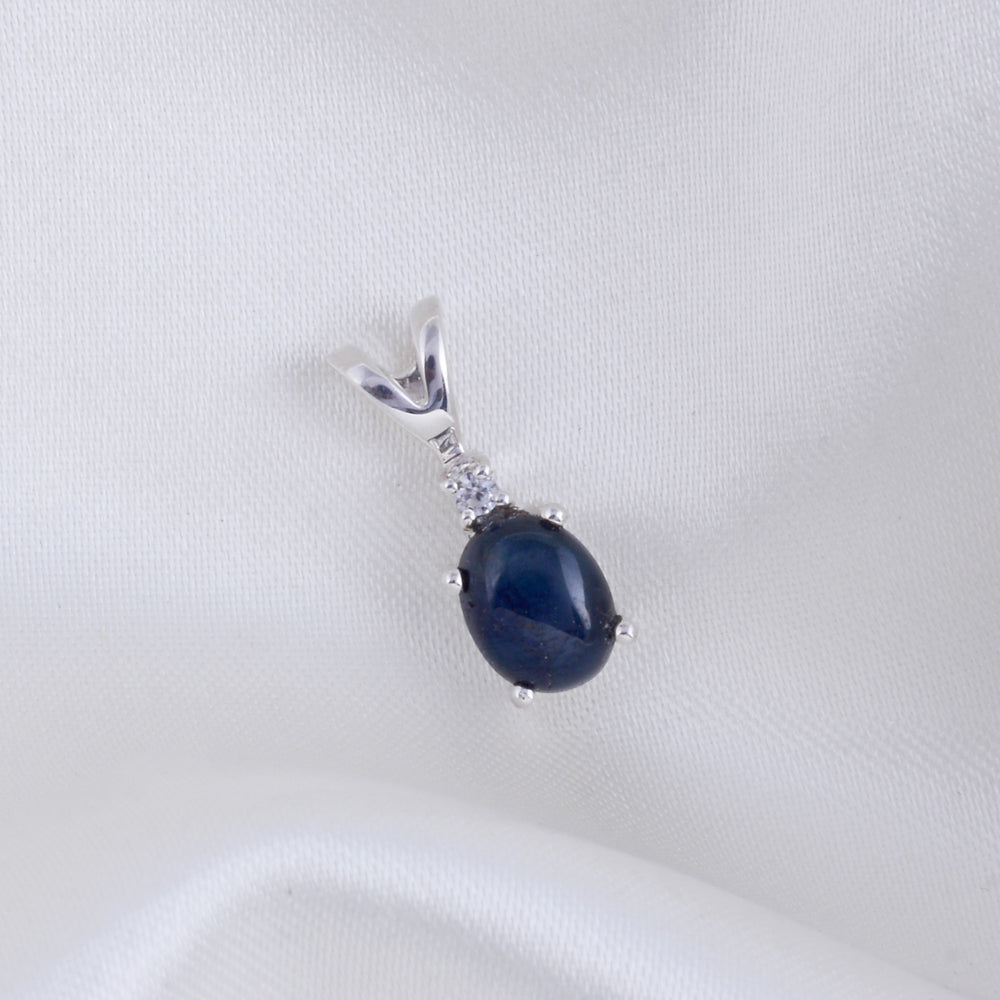 Star Sapphire Pendant With Chain