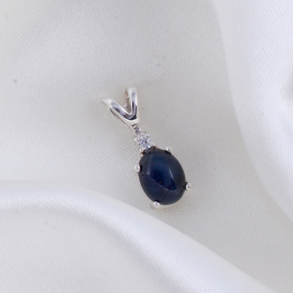 Star Sapphire Pendant With Chain