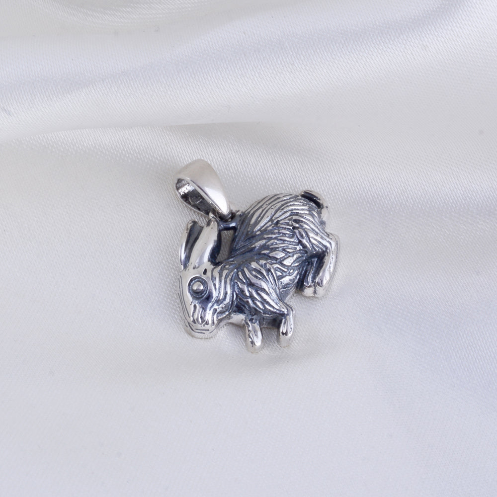 Silver Rabbit Pendant Chain