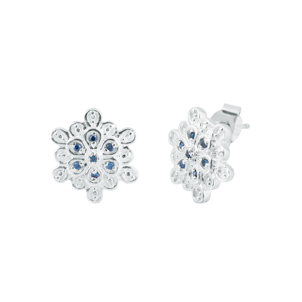 Natural Blue Diamond Stud Earrings
