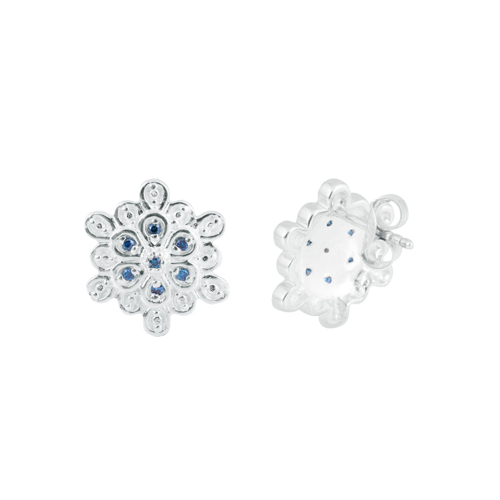 Natural Blue Diamond Stud Earrings