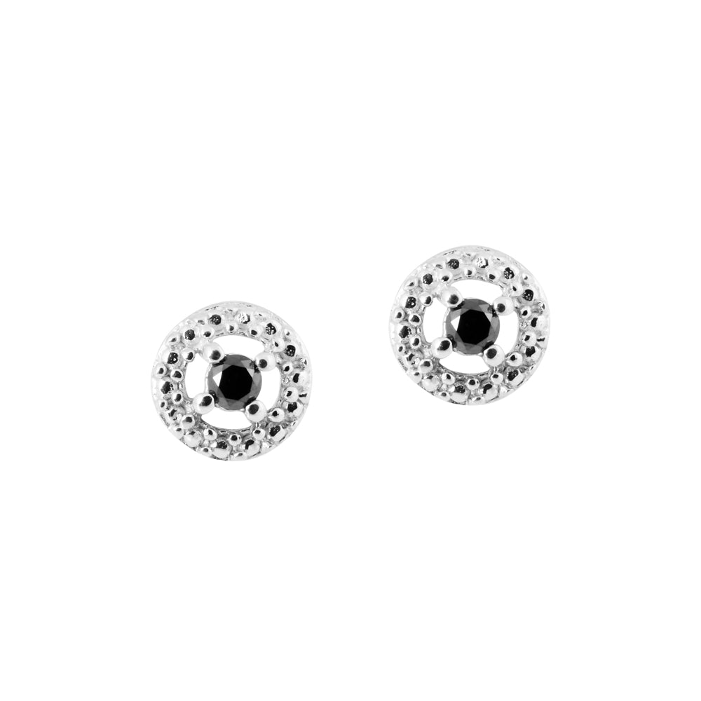 Black Diamond Stud Earring
