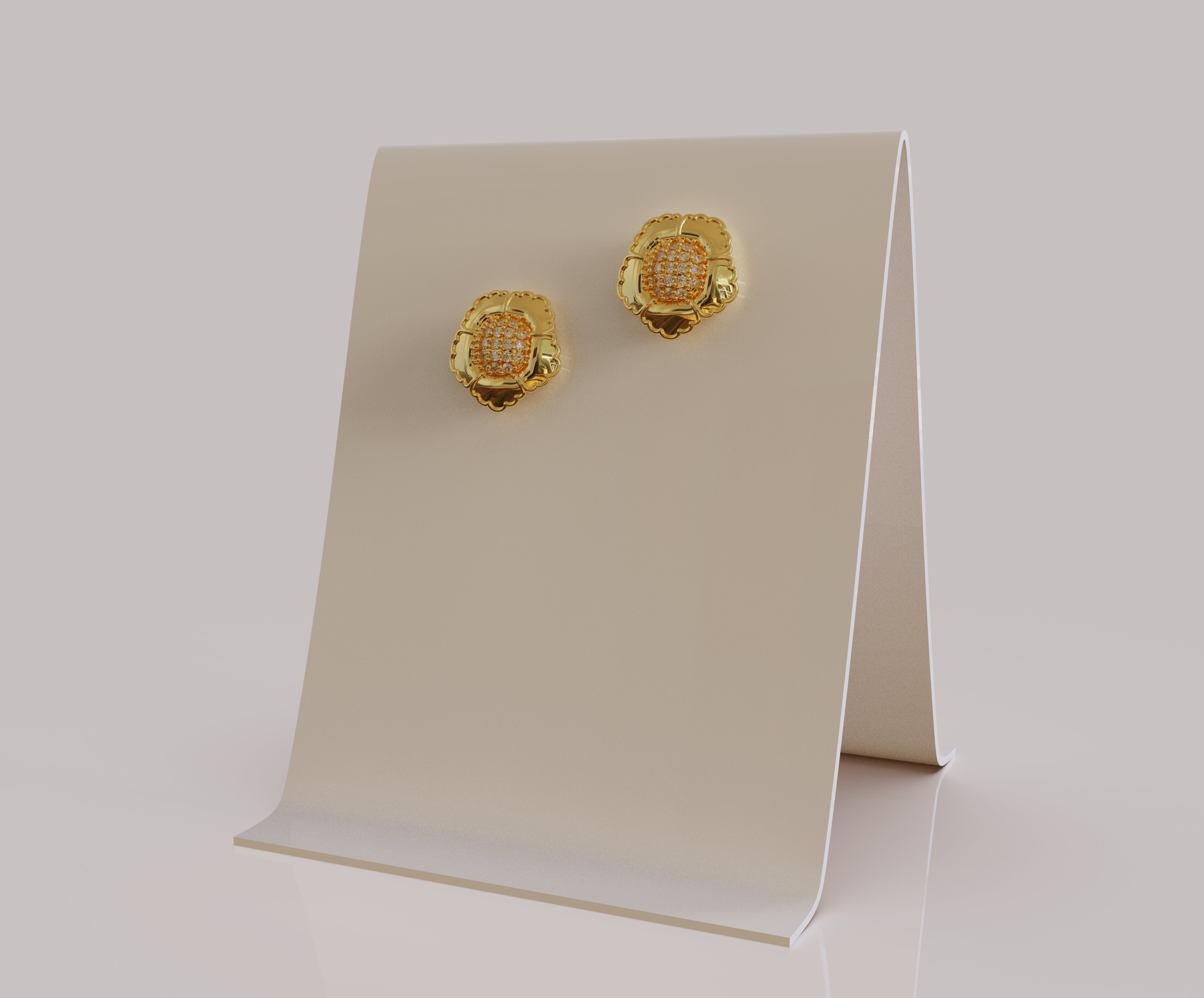 Diamond core earrings