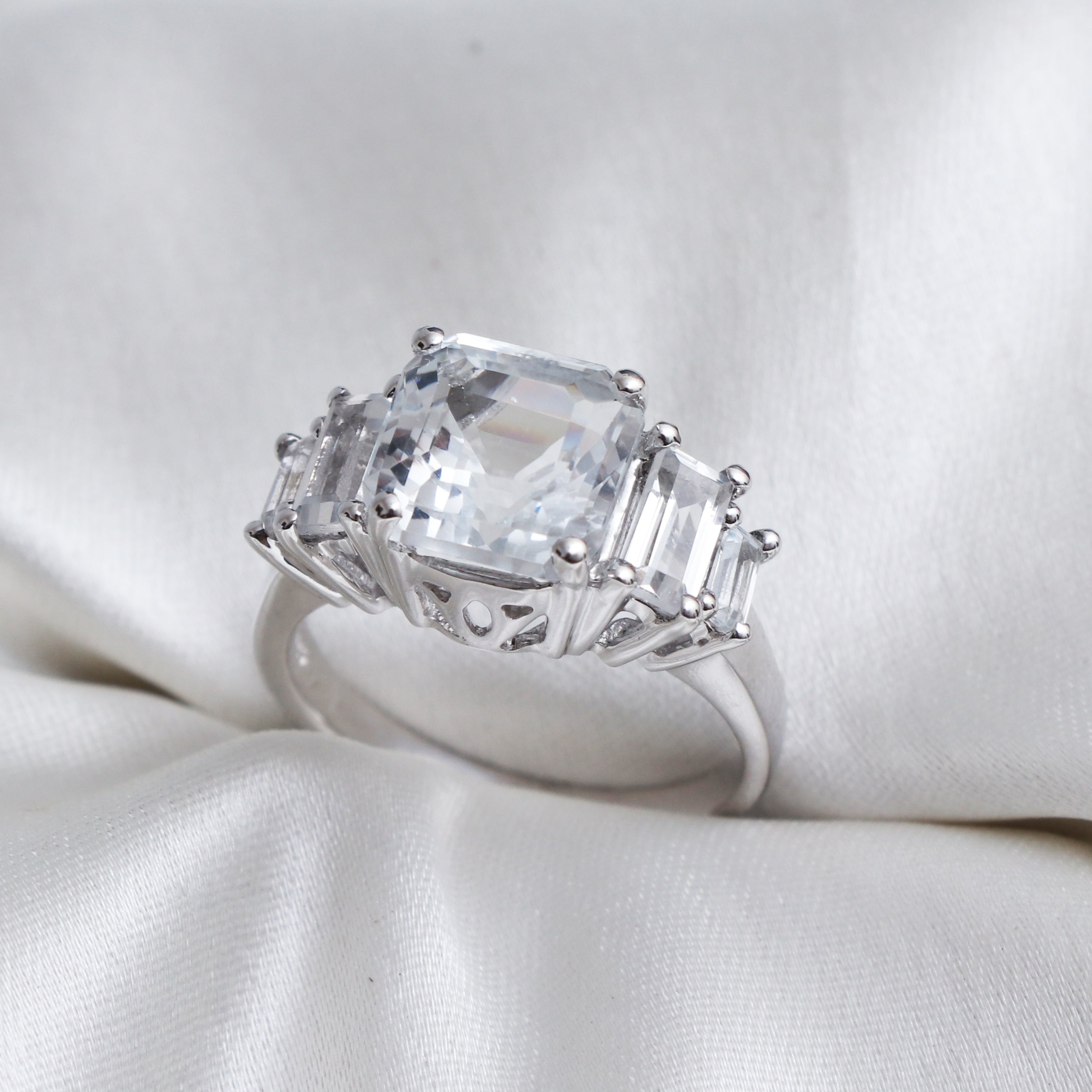 Exclusive White Topaz Ring