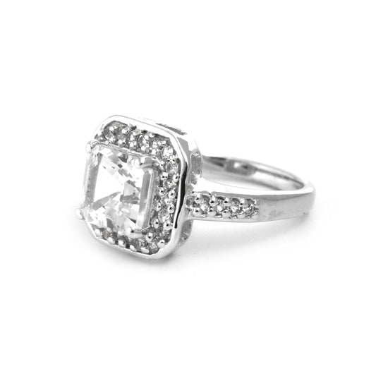 Natural White Topaz Ring
