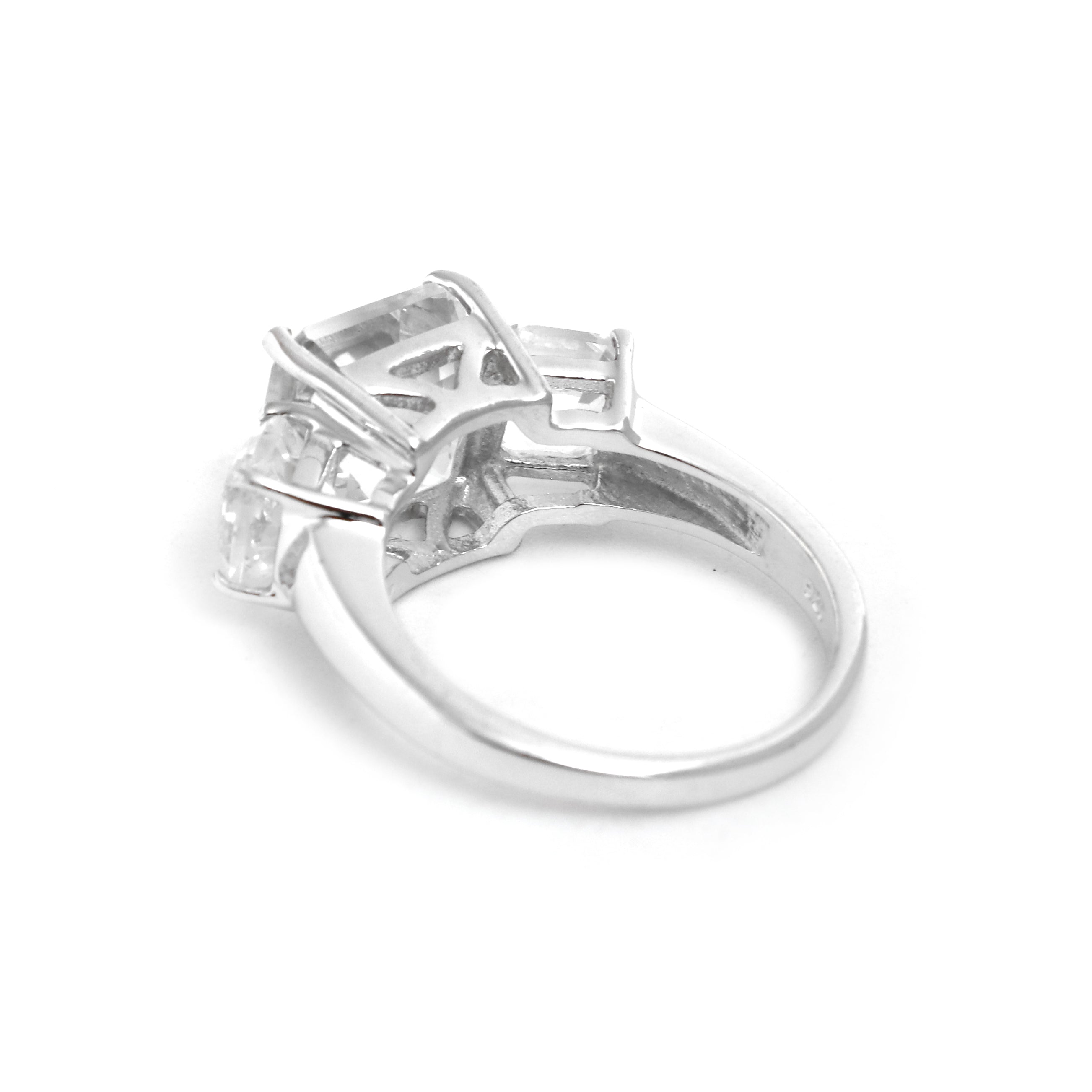 White Topaz Silver Ring