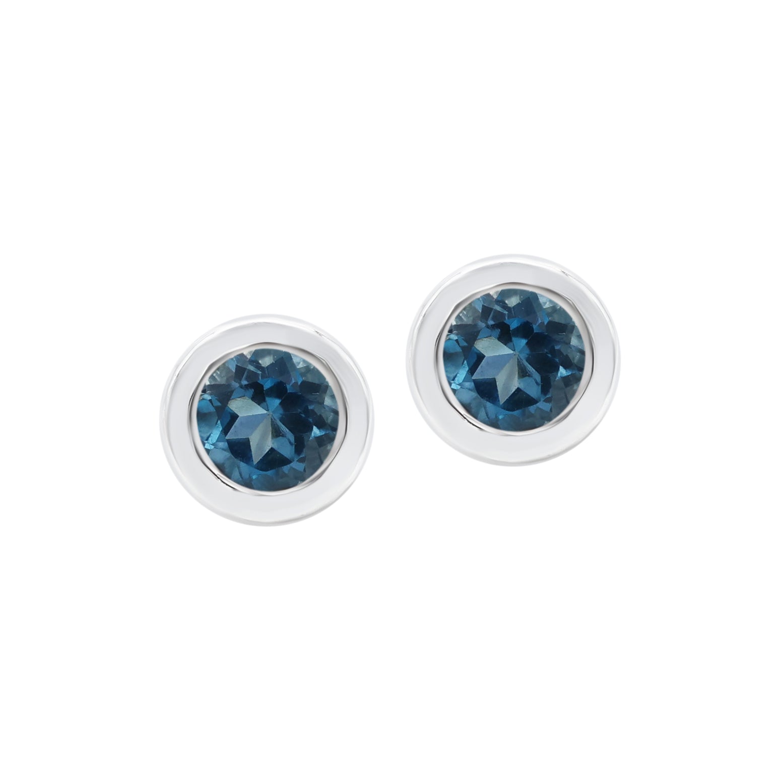 London Blue Topaz Stud Earring