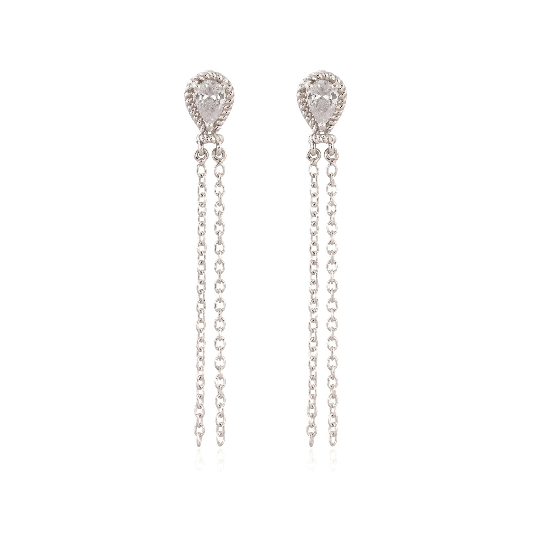 Elegance 925 Silver Dangle and Drop Earrings