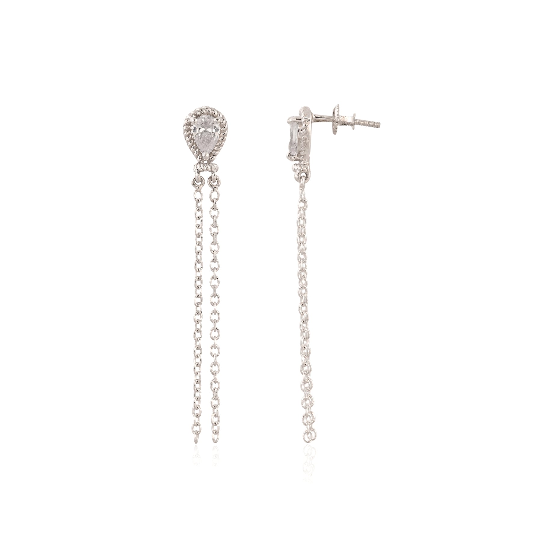 Elegance 925 Silver Dangle and Drop Earrings