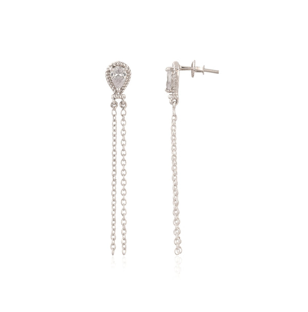 Elegance 925 Silver Dangle and Drop Earrings