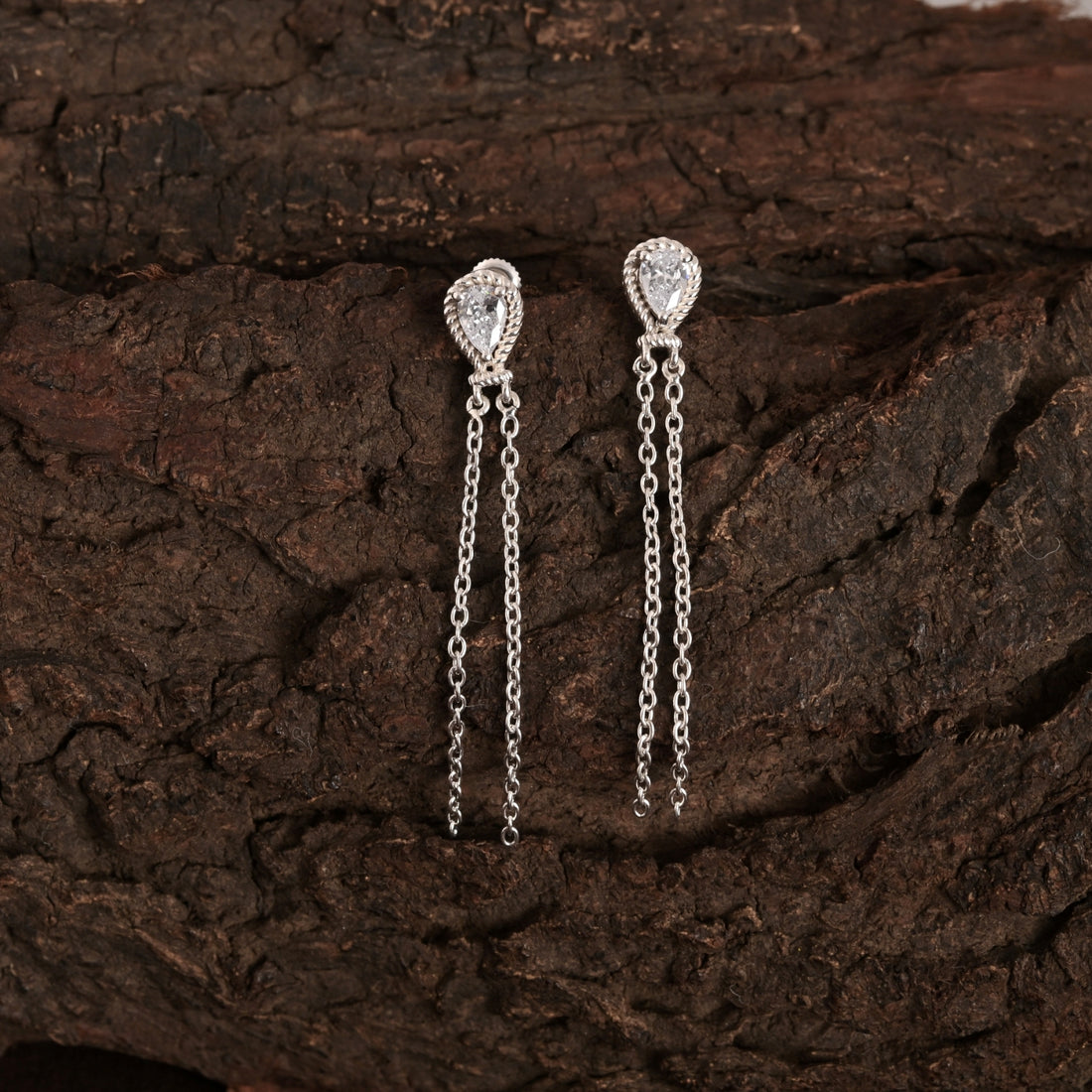 Elegance 925 Silver Dangle and Drop Earrings