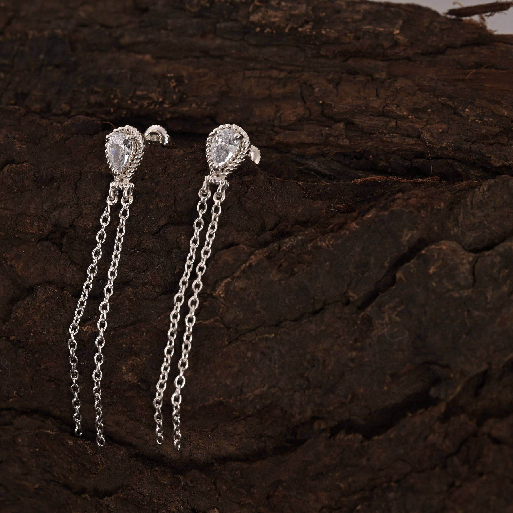 Elegance 925 Silver Dangle and Drop Earrings